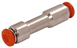 4mm rückschlagventil push-in Messing Vernickelt gerade connector kompakt (95C)