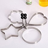 4PCS Mold Ring Cooking Fried Egg Shaper by 2 Tone Family