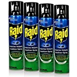 4x Raid Insekten-Spray mit Eukalyptusöl 400 ml - Wirkt sicher und schnell