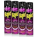 4x Raid Multi Insekten-Spray Frischer Duft 400 ml - Wirkt sicher und schnell