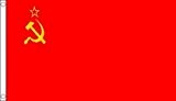 5 ft x 3 ft (150 x 90 cm) UdSSR Russland Russische Hammer Sichel Sowjetunion 100% Polyester Material Flagge Banner Ideal für Pub Club ...