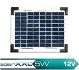 5 Watt Solarpanel 12V Polykristallin Solar Modul Photovoltaik Panel Wohnmobil Camping solarXXL