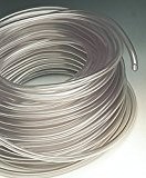 50 Meter flexibler PVC-Schlauch mit 10 mm Innendurchmesser, 14 mm Außendurchmesser, transparent, chemikalienresistent