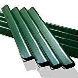 50 Stück PVC - Sichtschutzstreifen Klemmschienen - moosgrün