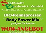 500 g BIO Keimsprossen Mischung "Body Power MIX" Keimsaat 5 x 100 g Samen für die Sprossenzucht (Sonnenblumen, Daikon-Rettich, Senf, ...