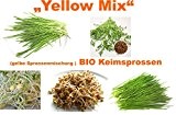500 g BIO Keimsprossen Mischung "Yellow MIX" Keimsaat 5 x 100 g Samen für die Sprossenanzucht (Gerste, Kichererbsen, Erbsen, Bockshornklee, ...