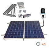 500 Watt Plug&Play-Solaranlage, poly, für die Steckdose, Konverter Komplettpaket für Flachdach/Aufständerung