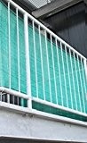 500x90 cm Balkonsichtschutz grün gestreift Sichtschutz