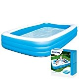 54009, Family Pool "Blue Rectangular Deluxe", 305x183x56 cm, Pool Familienpool Kinderpool Planschbecken Schwimmbecken Swimming