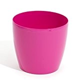 55 Liter Hauseingangskübel Rollen Vorbereitung Blumentopf Coubi Serie rosa ø 500 mm