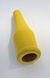 5er Pack Fahnenspitzen gelb Länge ca. 10,5 cm, Holz, für Holzstäbe mit Durchmesser 15 mm,