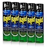 5x Raid Insekten-Spray mit Eukalyptusöl 400 ml - Wirkt sicher und schnell