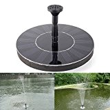 6.5 Inch/1.4W Solar Pump Set - JOYOOO Outdoor Solar Powered Water Floating Pump Fountain for for Fountains, Ponds, Waterfalls, Landscape ...