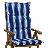 6 Auflagen für Hochlehner in blau-weiß Sun Garden Naxos 20581-110