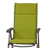 6 Auflagen für Hochlehner Sessel hoch Sun Garden Fehmarn in uni grün