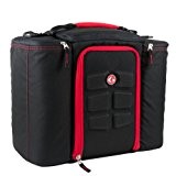 6 Pack Fitness Bag 5 Meal Management Innovator 500 - Black / Red