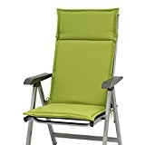 6 x Sun Garden Esdo 50234-211 Hochlehner Auflagen in grün ohne Stuhl