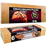 6 XL Grillbretter / Räucherbretter aus Zedernholz - 6er Pack | 6 XL Cedar Grilling Planks - 6 Pack