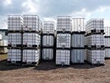 600-Liter-IBC-Container-Tank-Regentonne-Natur-NEU-1B-Gitterbox-und-Palette