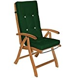 6x Stuhlauflagen Hochlehner Set Sitzauflage Auflage Vanamo Stuhlkissen Kissen Sitzkissen Grün