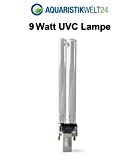 9 Watt UVC Ersatzlampe Wasserklärer G23 Sockel CUV 109 Klärer Leuchtmittel (passend zum Außenfilter HW-303B/304B)