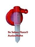 9 x FLUXX® Auslaufhahn DIN 45 AH 13/45 für 2-10 L Kanister Kanisterhahn Dosierhilfe Sabeu