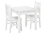 90.70-52 W Set Schöne Essgruppe mit Tisch und 2 Stühle Kiefer Massivholz