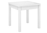90.70-52 W weißer Tisch Esszimmertisch Küchentisch Beistelltisch Kiefer Massivholz 75x75x75 cm