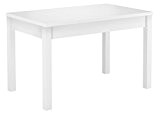 90.70-53 W Tisch Esstisch weiß Massivholztisch 120x75 cm