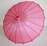 AAF Nommel ® Deko- Kinder- Sonnenschirm aus Stoff und Holz rosa, 100