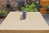 ABWASCHBAR Gartentischdecke eckig, in vielen verschiedenen Größen, Farben acrylbeschichtet in Designs:Leonardo, sand-beige Maß: 125x160