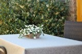 Abwaschbare Gartentischdecken mit schweren Saum Muster Muster 10x18 cm, Material: 100% Polyester, Farbe: silbergrau, Design: Leonardo