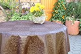 Abwaschbare Gartentischdecken mit schweren Saum Muster Muster 10x18 cm, Material: 100% Polyester, Farbe: schokobraun, Design: New York