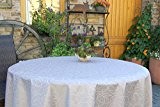 Abwaschbare Gartentischdecken Muster 10x18 cm, Material: 100% Polyester, Farbe: silbergrau, Design: Leonardo
