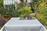 Abwaschbare Gartentischdecken Muster 10x18 cm, Material: 100% Polyester, Farbe: silbergrau, Design: Oslo
