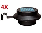acenx Solar Zaun Licht 4PCS Solar Light(Black)