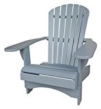 Adirondack Chair "Comfort" de luxe in grau
