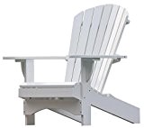 Adirondack Chair "Comfort" de luxe in weiß