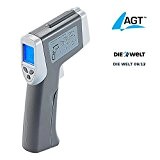 AGT Berührungsloses Profi-Infrarot-Thermometer mit Laser-Zielführung