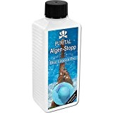 Algen-Stopp Blue Lagoon Premium Algenvernichter Algenentferner Algenverhüter Algizid, Mittel gegen Algen Algenbefall für 30000 Liter Pool Schwimmbecken oder Springbrunnen, 250ml ...