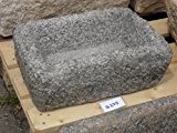 Alter Trog aus Granit 43 cm lang Brunnen Steintrog - G275 Granittrog