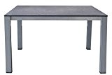 Aluminium Gartentisch 150x90 cm Spraystone silber /anthrazit