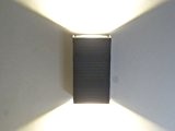 Aluminium LED Außen-Wandleuchte Triest up and down Wandlampe Hausbeleuchtung Leuchte (anthrazit-grau)