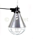 Aluminium Reflektor Schutzgitter Komplett Set Wärme Infrarot Lampe Wärmestrahler (Wärmestrahler mit roter Lampe)