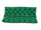 Ambientehome 3er Bank Sitzkissen und Rückenkissen Hanko, grün, ca 150 x 98 x 8 cm, Bankauflage, Polsterauflage