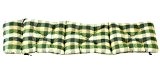 Ambientehome Deckchair Auflage für Liege, kariert grün, ca 195 x 49 x 8 cm, Polsterauflage, Kissen