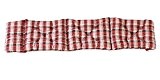 Ambientehome Deckchair Auflage für Liege, kariert rot, ca 195 x 49 x 8 cm, Polsterauflage, Kissen