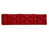Ambientehome Deckchair Auflage für Liege, rot, ca 195 x 49 x 8 cm, Polsterauflage, Kissen