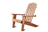 Ambientehome Stuhl, Adirondack Chair Ottawa Liegestuhl Massivholz, braun, 90x81x99 cm, 90775