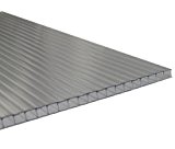 Andreas Ponto Stegplatten mit einseitiger UV-Koextrusion, Stärke 6 mm, klar, 200 x 0,6 x 105 cm, 425095580125
